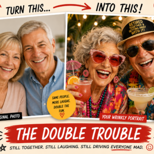Turn a favourite photo into a funny, colourful and affectionate Wrinkly Portrait full of personality. A one-of-a-kind digital keepsake for birthdays, retirements, anniversaries, family gifts and people who have properly earned their laugh lines.