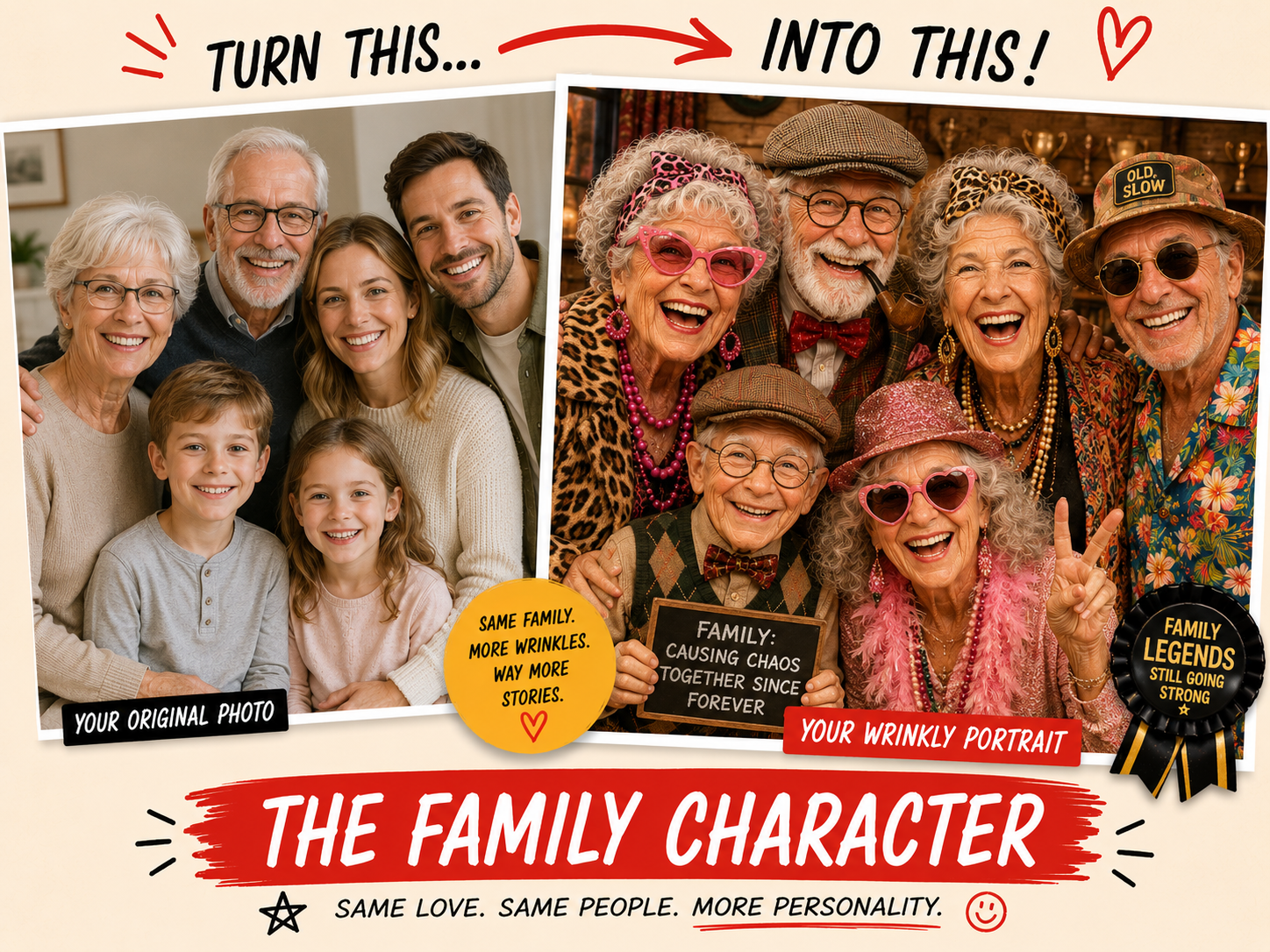 Family Wrinkly Portrait