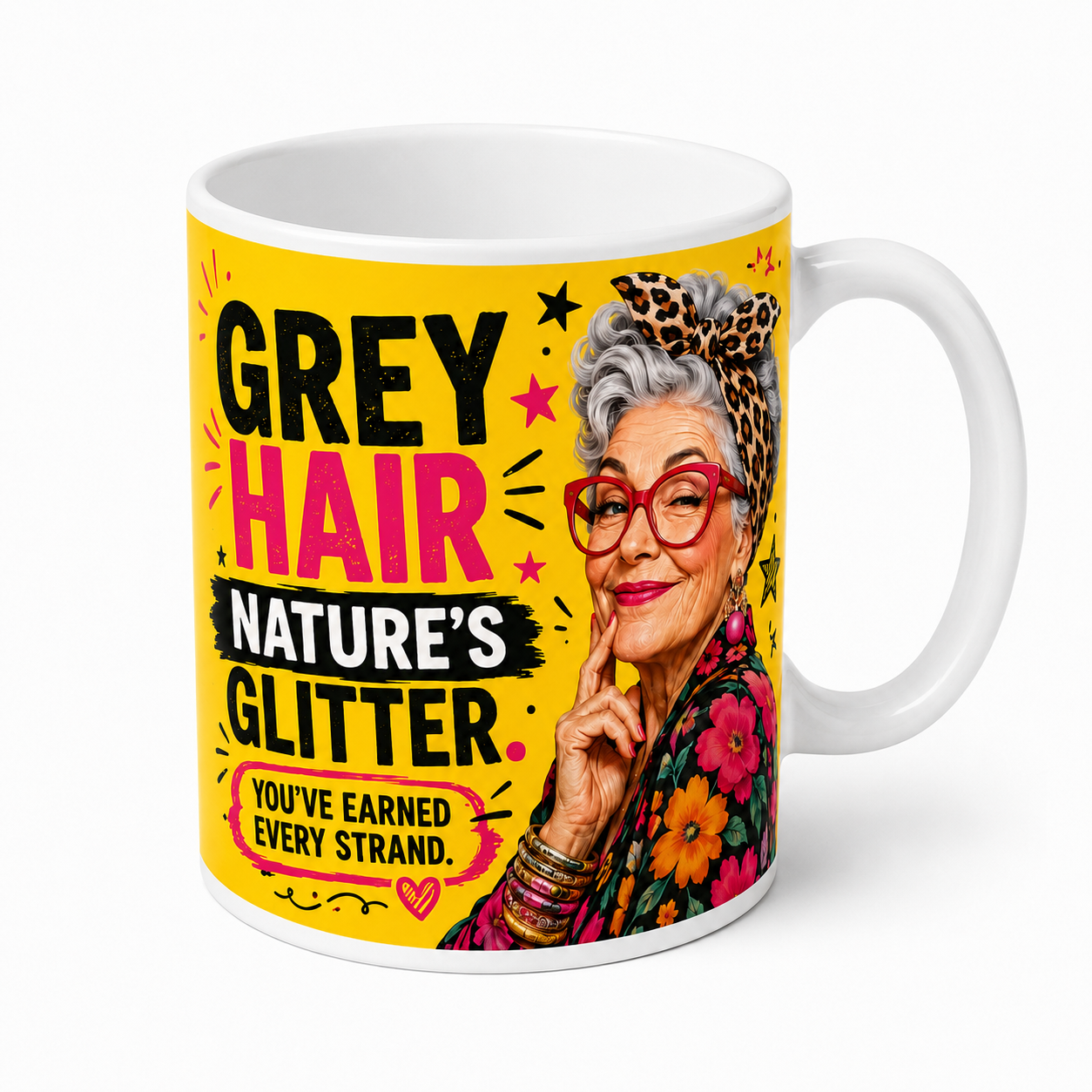 age is just a number mug, mine is unlisted mug, funny mug for her, older woman gift, mum birthday gift, grandma gift, silver-haired woman, ageing humour, funny birthday mug, Laughing Through The Wrinkles